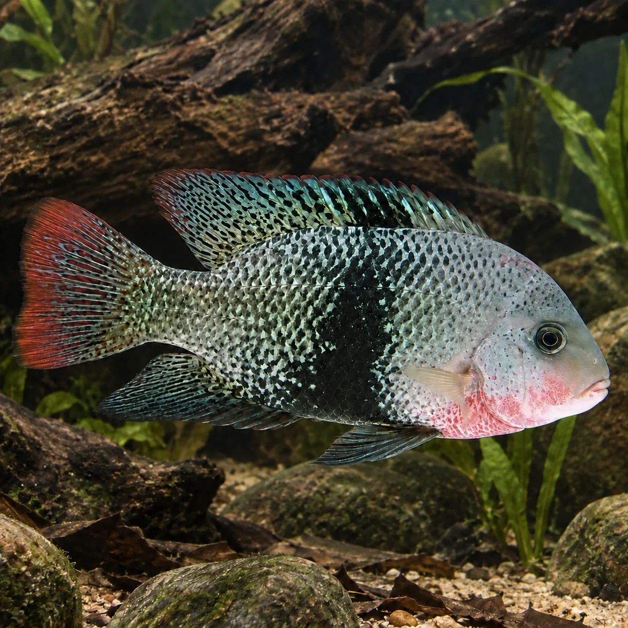 Black belt cichlid (Vieja maculicauda)