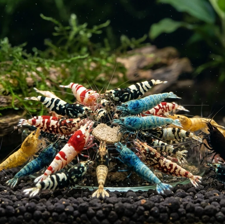 Mixed Caridina Skittle Shrimp Pack