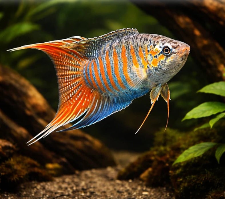 1 Live Blue Paradise Gourami Labyrinth Fish - PLEASE READ DESCRIPTION FIRST