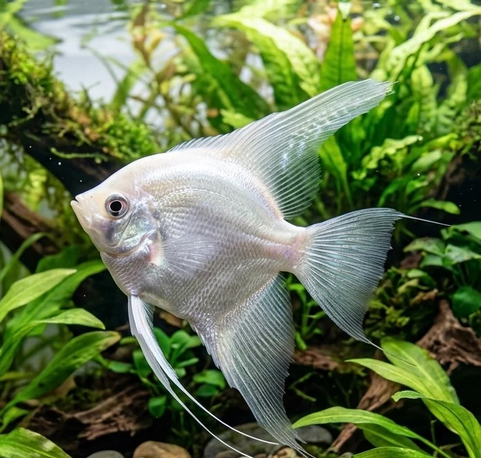 Platinum Angelfish