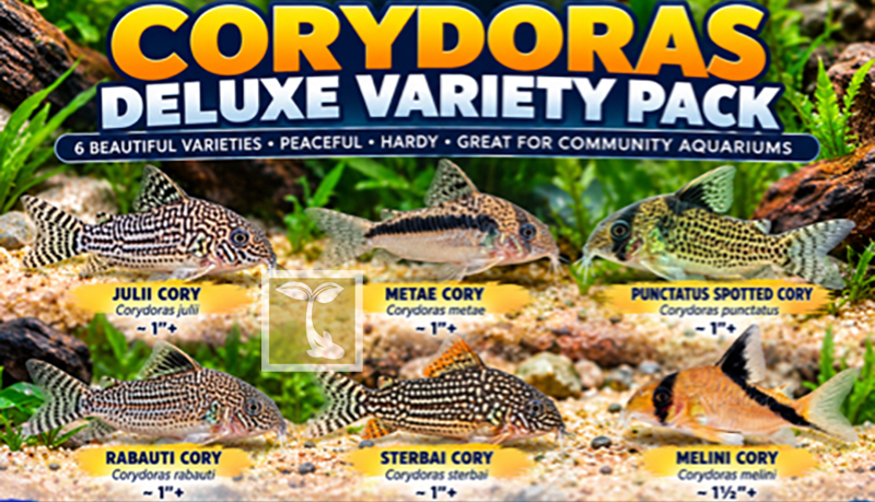 #1 Corydoras Catfish Deluxe Variety Pack