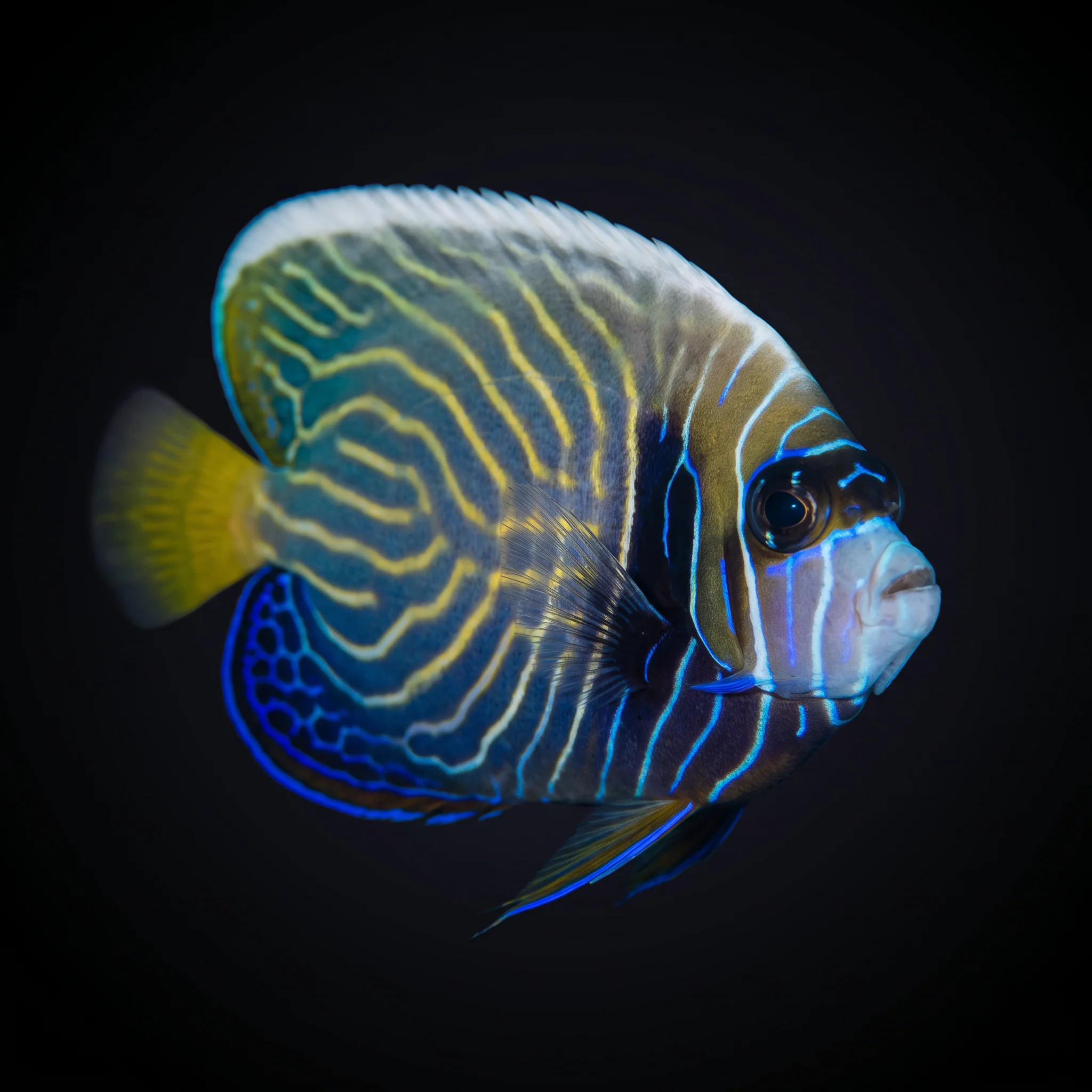 Emperor Angelfish - Changing