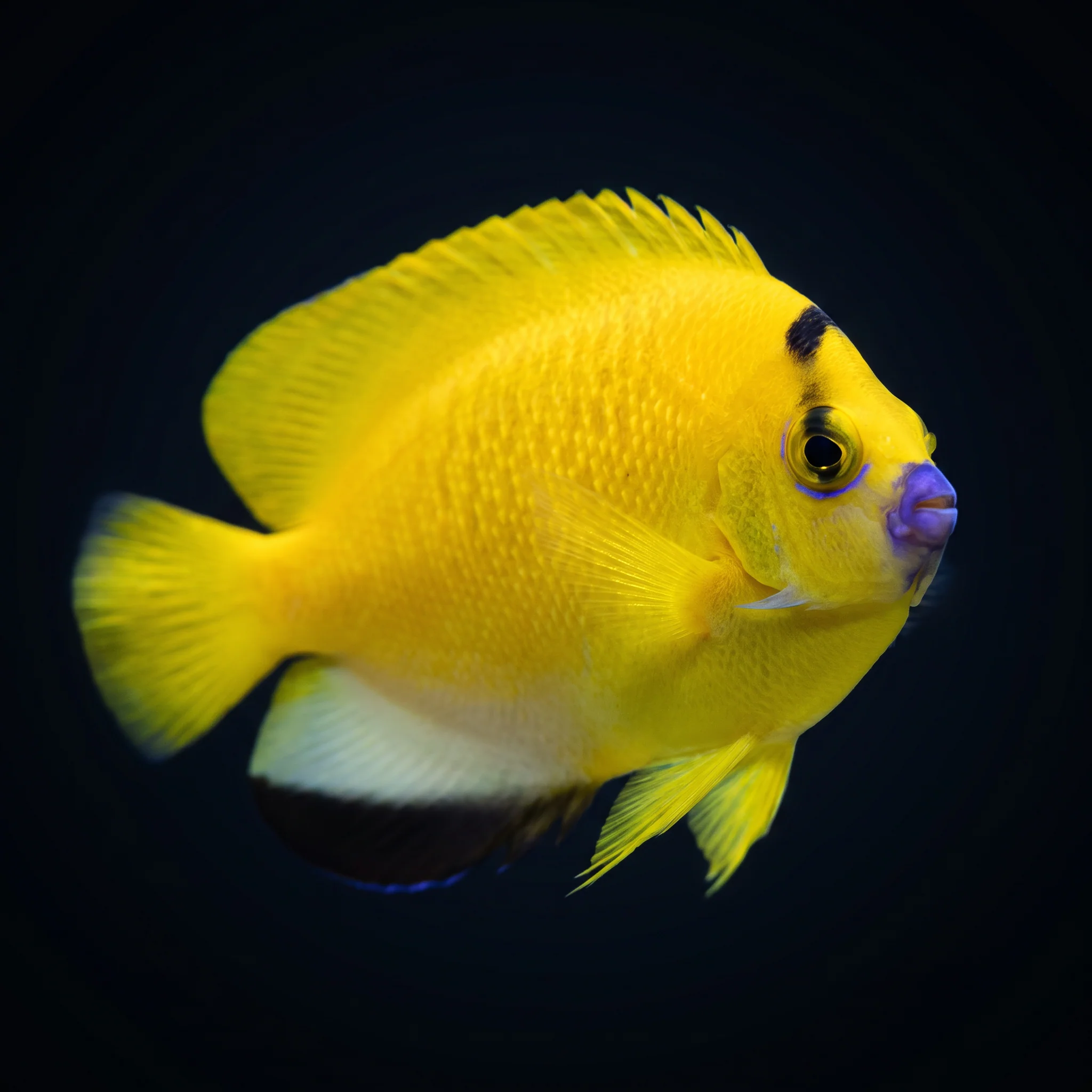 Flagfin Angelfish - Juvenile